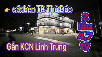 Bán nhà TP. Thuận An (1025) giáp ranh Thủ Đức | 1 trệt 2 lầu đường rộng