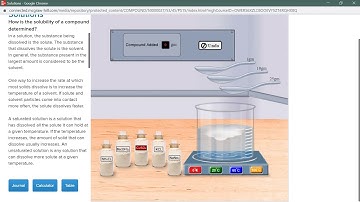Solubility Virtual Lab
