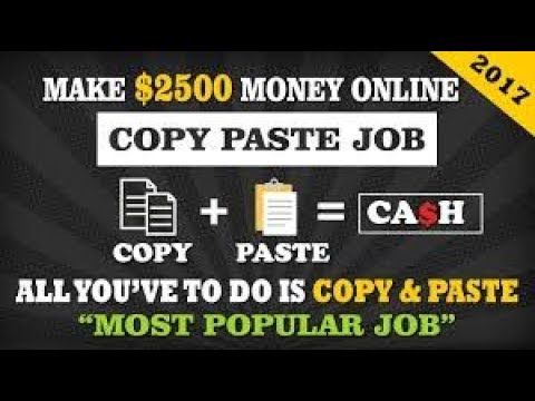 how to earn money with simple copy and paste $100 daily online earning website