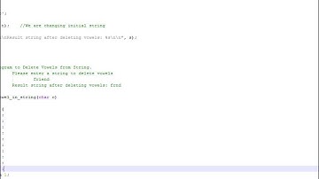 DELETE VOWELS FROM STRING USING C  PROGRAM