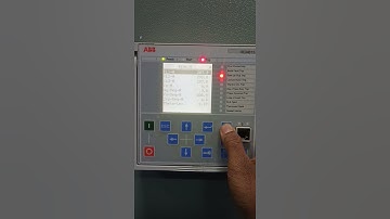 how to reset led in REM 615 relay