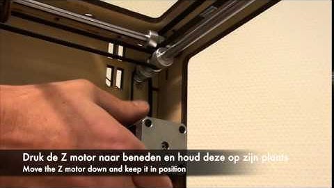 Aanspannen X en Y motor van de Ultimaker Original Plus | Tightening the X and Y motor