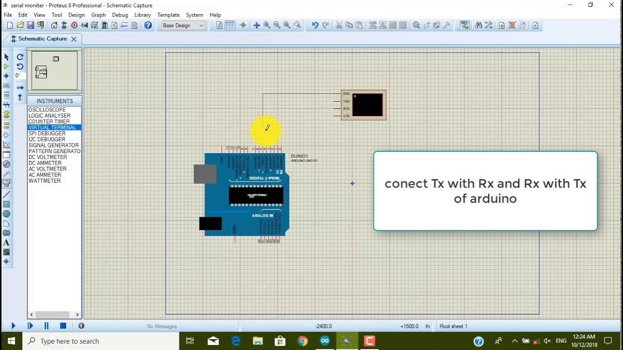 How to use Serial Monitor with Arduino in Proteus 8.11 - YouTube