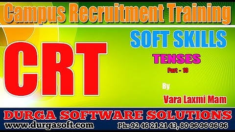 Campus Recruitment Training (CRT) ||Softskills|| Tenses Part- 10