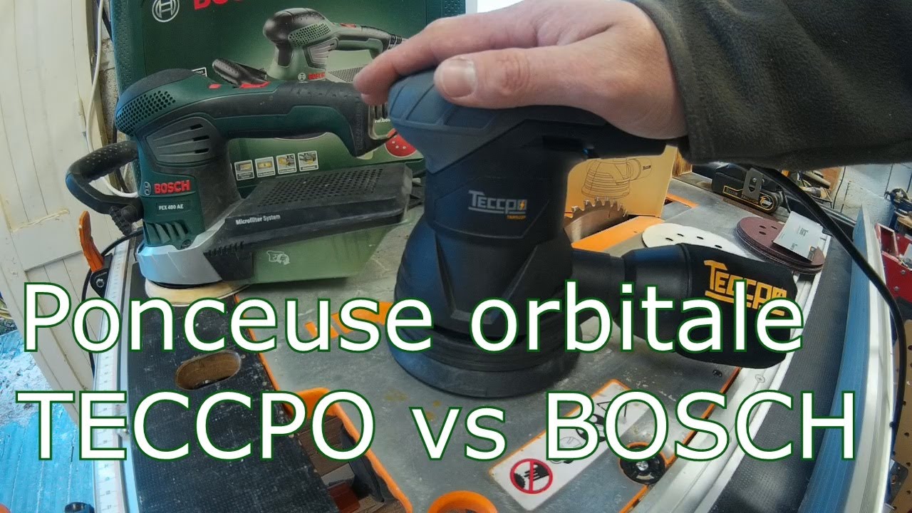 Ponceuse Teccpo Vs Bosch Youtube