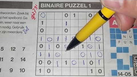 (#2791) Friday. Binary01 Sudoku puzzle. Bonus Extra edition. 05-14-2020 Extra part 3 of 4