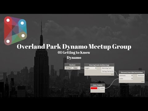 Overland Park Dynamo Meetup Group | 01 Getting to Know Dynamo | BIM