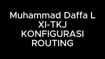 KONFIGURASI ROUTING DEBIAN 7 || Cara Install Router di Debian 7