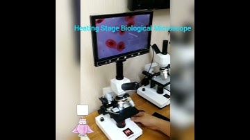 #LCD Digital Heating Stage Biological Microscope