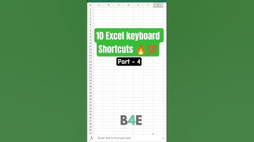 Excel Keyboard Shortcuts – Part 4 | 10 Must-Know Tricks - Born4Excel