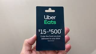 Uber Eats Gift Cards - Digital Code vs Physical Card