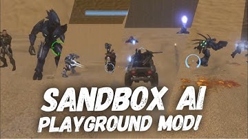 MASSIVE VEHICLE BATTLES! Halo 3 MCC PC Sandbox Ai Playground Mod Showcase With Download!