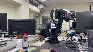 DIY 3D printed 6 axis robotic arm (IK test demo)