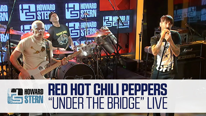 Under the Bridge Studio version - Studio performance video thumbnail