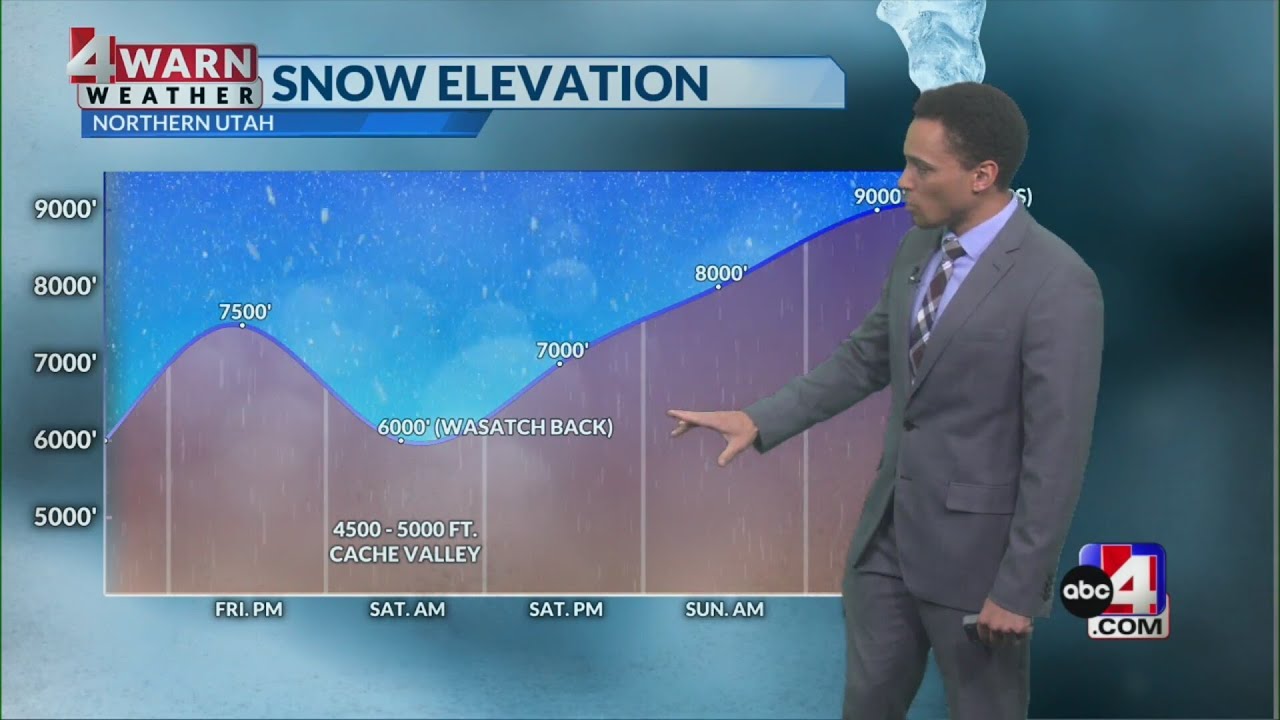 Increasing valley rain and mountain snow showers throughout the weekend