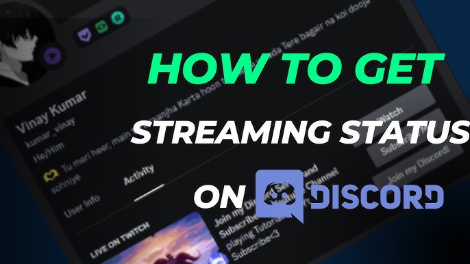 Get the STREAMING Status WITHOUT STREAMING on Discord!