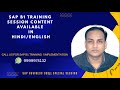 SAP Business One Training Session Content  in HINDi and ENGLISH