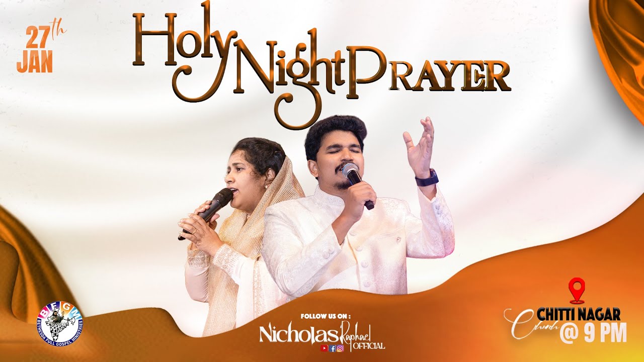 🔴 🕊️Holy Night Prayer || All Night Prayer || 27th Jan 2026 || Nicholas ...