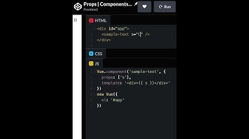 #13 Props | Basic Component | Vue.js | Frontend #shorts