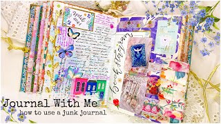 How to Use a Junk Journal CREATIVE JOURNAL WITH ME! | Catching Up on My Journaling