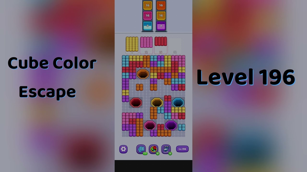 🧩 Cube Color Escape Level 196 Walkthrough | Step-by-Step Guide 🎮 | Go Answer