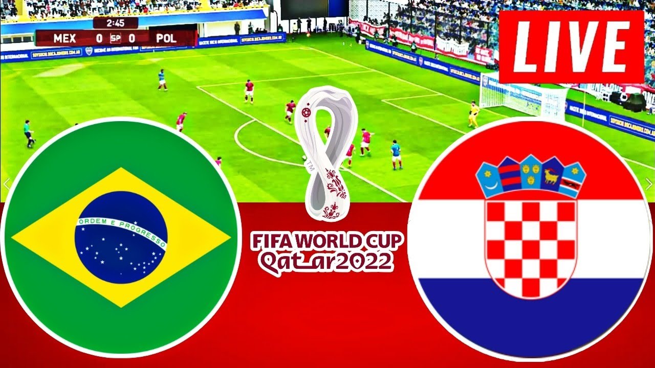 Brazil vs Croatia LIVE FIFA World Cup 2022 Watch Along and PES21 Gameplay 