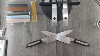 Заточка кухонных шеф ножей Tojiro Flash сталь VG-10, неожиданные результаты))