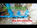 Free energy, water ram pump, 3000 liters per hour, no electricity or fuel, part (1)