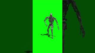 Green Screen T 800 Robot Model