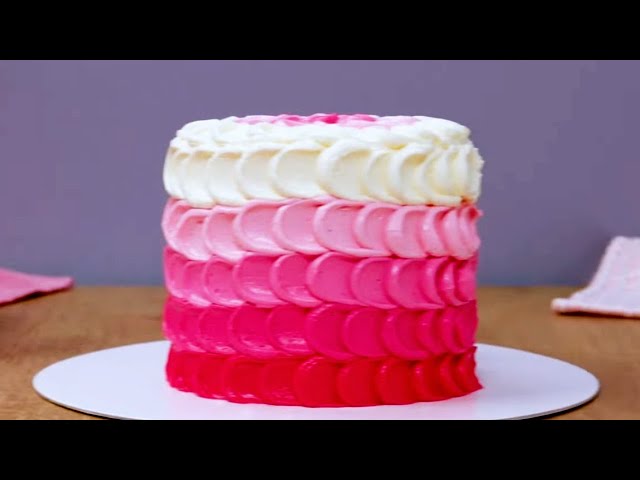 Yummy Cake Recipes | EP 19 | Pink Ombre Petal Cake | How To Make ...