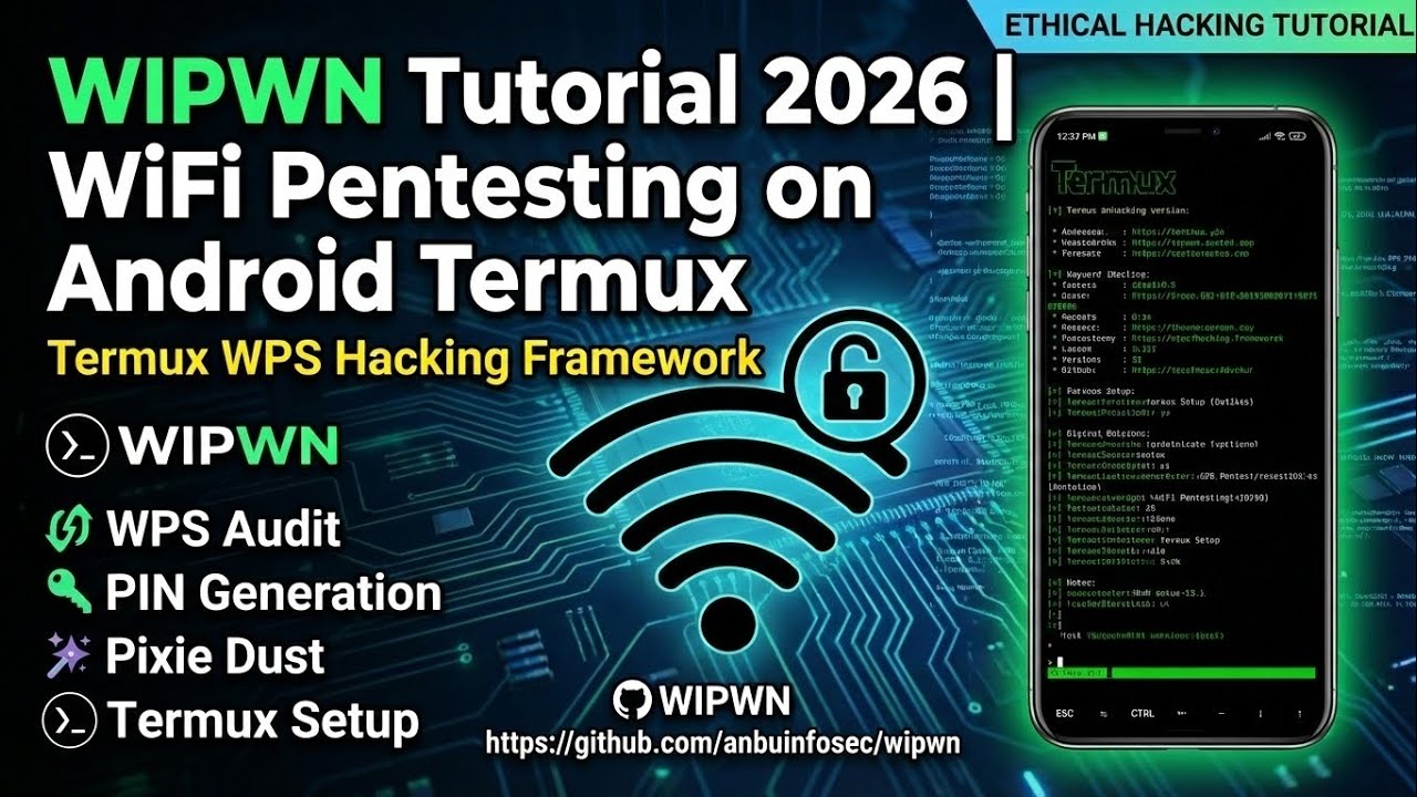 WIPWN Tutorial 2026 | WiFi Pentesting on Android Termux