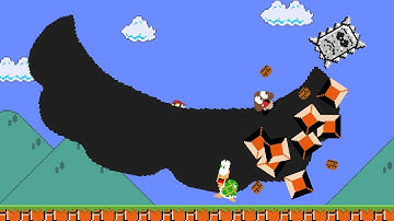 Every time Mario jumps, his Mustache gets BIGGER!