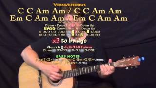 Video thumbnail of "How Deep Is Your Love (Calvin Harris) Guitar Lesson Chord Chart"