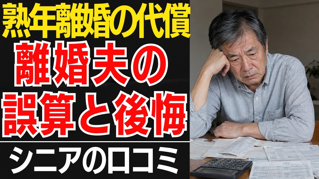 【熟年離婚の代償】「自由」を夢見て「孤独死」に向かう夫たちの誤算と後悔…口コミ30選紹介します【シニアの口コミ】