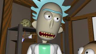Rick and Morty 3D animation - Retarded