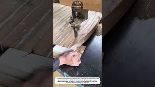 Band Saw Cutting Curved Wood Boards with Precision – Industrial Woodworking