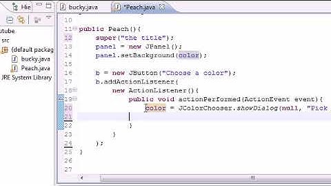 Java Programming Tutorial   85   JColorChooser