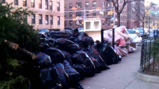 No garbage removal a week after the blizzard.