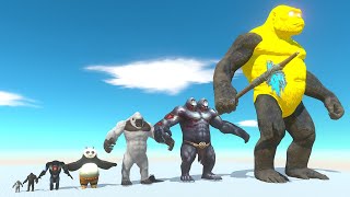 Monkey King Kong of Evolution Dino Fight VS All Dinosaurs - ARBS Animal Revolt Battle Simulator screenshot 2