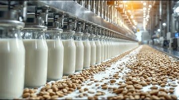 How Almond Milk is Made in Factories – Full Process Explained! 🥛🌰