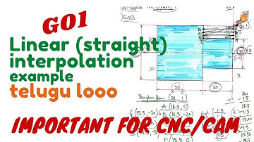 Linear Interpolation G01 | CNC lathe Part Programming | Mechanical | B.Tech | Diploma | telugu