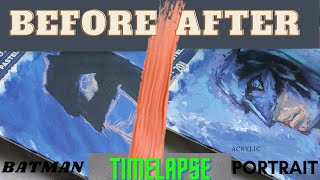 Full How to paint The Batman Time-Lapse| Acrylic Painting - Ending is amazing!! News