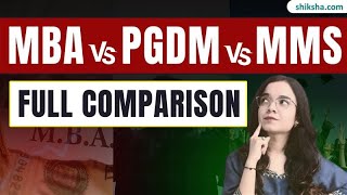 MBA vs PGDM vs MMS | Top Colleges, Highest Packages, Fees Comparison | #mba #pgdm #mms