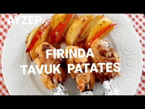 FIRINDA TAVUK????PATATES????NASIL YAPILIR????EN KOLAY ANA YEMEK FIRINDA TAVUK????PATATES????NASIL YAPILIR????EN KOLAY ANA YEMEK