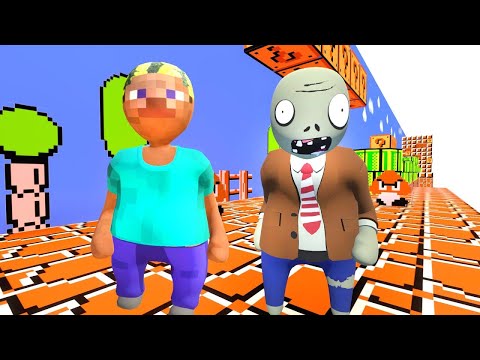 ZOMBİK VE KARPUZ KAFA DÖNME LUNAPARKTAN KAÇIŞ 😱 Human Fall Flat