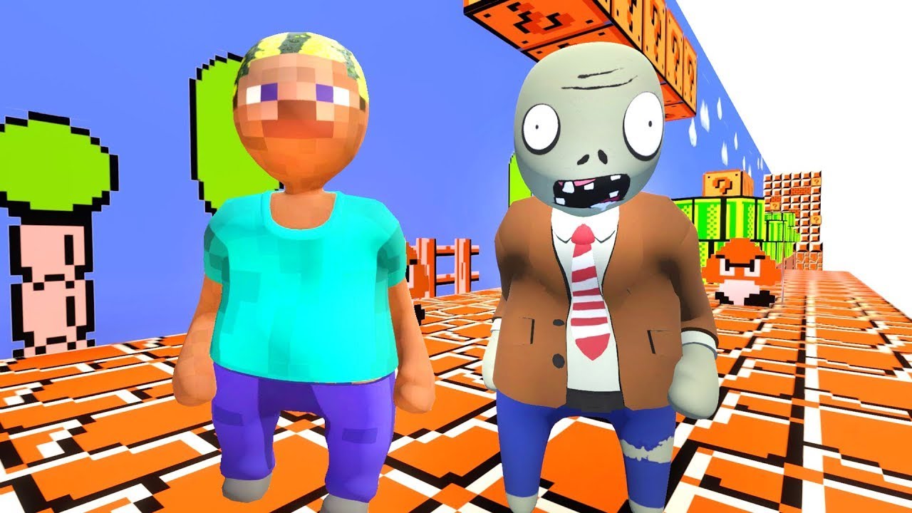 ZOMBİK VE KARPUZ KAFA DÖNME LUNAPARKTAN KAÇIŞ 😱 Human Fall Flat