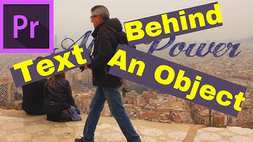 How to put text behind an object in video with Adobe premiere pro cc 2017
