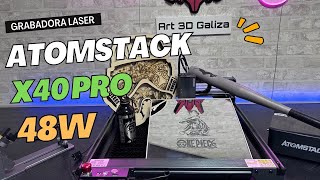 INCREÍBLE GRABADORA LÁSER 210W🔥 Atomstack x40 PRO 48W potencia láser