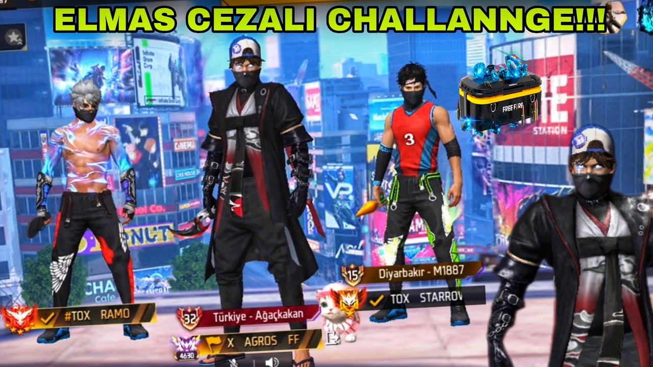 ELMAS CEZALI CHALLANGE💎BR DERECELİ EN AZ KİLL ALAN CEZALI!!!😱 #freefire 