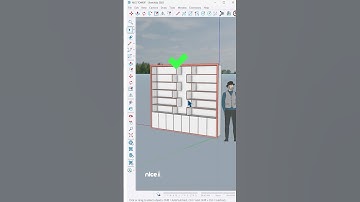 The fastest way to design a bookshelf in SketchUp. Here 1001bit tools plugin is used. #sketchup #art